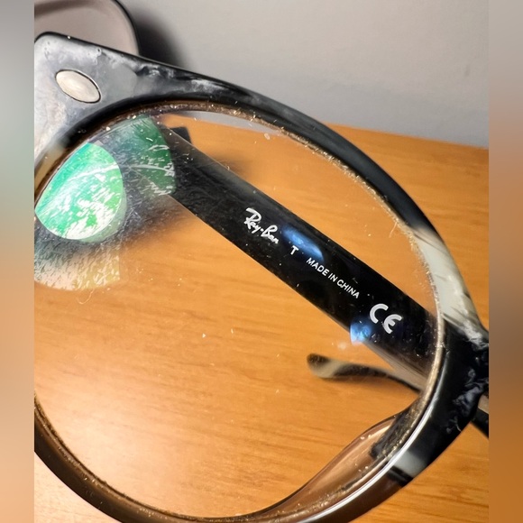 Ray-Ban Optics RB2180-V 5540 Unisex Polished Gray Havana Round Eyeglasses Frame - Picture 15 of 16